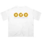 ZOZI SHOPのWhen you gaze into the doughnut hole, the doughnut hole gazes into you. オーバーサイズTシャツ