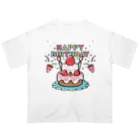 イラスト MONYAAT のCT61HAPPY BRITHDAY  Oversized T-Shirt