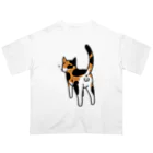 Riotoのねこけつω（三毛猫） Oversized T-Shirt