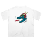 SANNO CREATIONSのヘッドホン・ドラゴン Oversized T-Shirt