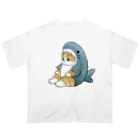 mofusandのサメにゃん オーバーサイズTシャツ