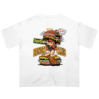 nidan-illustrationの"HUNGRY CLUB" オーバーサイズTシャツ