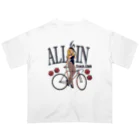 nidan-illustrationの"ALL IN -Track Club-" オーバーサイズTシャツ