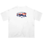 イラスト MONYAAT のサーモン サモタンの夢    ちいさめ Oversized T-Shirt