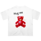 cocoartの雑貨屋さんの【Hug me】（赤くま） オーバーサイズTシャツ