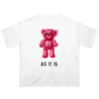 cocoartの雑貨屋さんの【As it is】（桃くま） オーバーサイズTシャツ