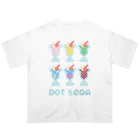 .（ドット）喫茶のドット絵ソーダ（DOT SODA） オーバーサイズTシャツ