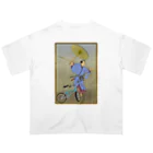 nidan-illustrationの"bmx samurai" #1 オーバーサイズTシャツ