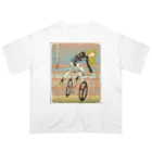 nidan-illustrationの"双輪車娘之圖會" 3-#1 オーバーサイズTシャツ