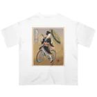 nidan-illustrationの"双輪車娘之圖會" 5-#1 オーバーサイズTシャツ