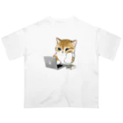 mofusandの在宅勤務にゃん オーバーサイズTシャツ