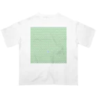 ヨープキャンが気になったの魚玉模様 グリーン Oversized T-Shirt