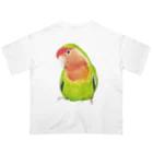 森図鑑の[森図鑑]コザクラインコ ノーマル オーバーサイズTシャツ