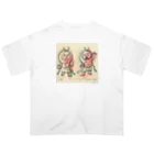 田中ひろみ(usagitv)のゆる仏画「仁王」 Oversized T-Shirt