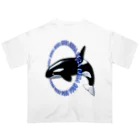 LalaHangeulのORCA シャチ オーバーサイズTシャツ