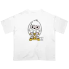 イラスト MONYAAT のはいきんりょくチェック L オーバーサイズTシャツ