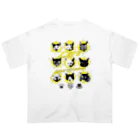 LONESOME TYPE ススの猫が世界を支配する9FACES（黄） Oversized T-Shirt