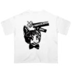 miu.のキジシロ猫　王冠 オーバーサイズTシャツ