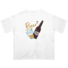 晴丸。の瓶ビール オーバーサイズTシャツ