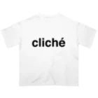 Kitasenju Design Shopのcliche (bk) Oversized T-Shirt