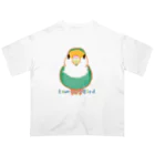 小桜森のコザクラインコ（ホワイトフェイス） Oversized T-Shirt