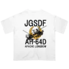 Y.T.S.D.F.Design　自衛隊関連デザインの陸上自衛隊　AH-64D オーバーサイズTシャツ