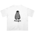 MrKShirtsのPengin (ペンギン) 色デザイン オーバーサイズTシャツ