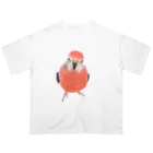 アキクサインコとウロコインコのアキクサインコ オーバーサイズTシャツ