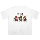 バッファ君  goods【近鉄バファローズ／1976-1996】の【兜】三人衆 オーバーサイズTシャツ