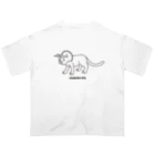 泥と暮らしのネコケラトプス Oversized T-Shirt