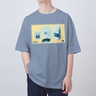 Teal Blue CoffeeのCOFFEE GIFT -Chocolate- YELLOW Ver. Oversized T-Shirt