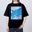 ゆにねこ惑星のପ天使の夏休みଓ青空旅行(枠なし) オーバーサイズTシャツ