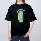 あずき缶のクリームカワウソーダ Oversized T-Shirt