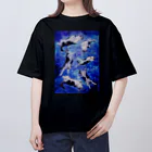 キレそうな猫ちゃん店のねこと宇宙 Oversized T-Shirt