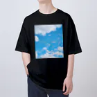 ゆにねこ惑星のପ天使の夏休みଓ青空旅行(枠なし) オーバーサイズTシャツ