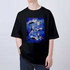 キレそうな猫ちゃん店のねこと宇宙 Oversized T-Shirt