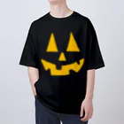 CIPANGOのハロウィン ジャック・オ・ランタン ブラックボディ Oversized T-Shirt