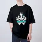 YAGUshopの蝿の王ロゴ-白 Oversized T-Shirt