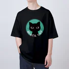 あずき缶のBLACK CAT オーバーサイズTシャツ