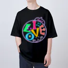 カニホイップのI  LOVE  (飼い主さん） オーバーサイズTシャツ