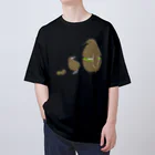 123izmのキウイなキングペンギン雛（グリーン） Oversized T-Shirt