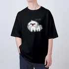 CHOSANAの笑うペキニーズ(白) Oversized T-Shirt