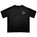 Videauの"Videau-flower" black Oversized T-Shirt