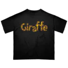 kiringasukiのキリン柄Giraffeロゴ Oversized T-Shirt