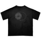 cosmicatiromの太陽系の衛星 白 オーバーサイズTシャツ