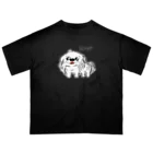 CHOSANAの笑うペキニーズ(白) オーバーサイズTシャツ