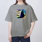 猫に恩返しのTORA'S Watch Party オーバーサイズTシャツ