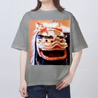 寿めでたや(ukiyoe)の獅子頭 オーバーサイズTシャツ