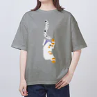 123izmの眠りシロクマ オーバーサイズTシャツ