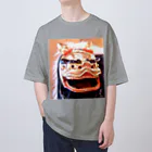 寿めでたや(ukiyoe)の獅子頭 オーバーサイズTシャツ